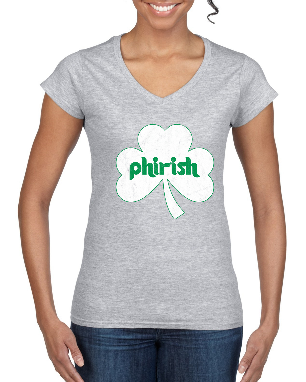 Camiseta Phirish Philadelphia Irish Pride Trébol San Patricio Día Mujer Estándar Esquina En Muy Vina - Imagen 4 de 4