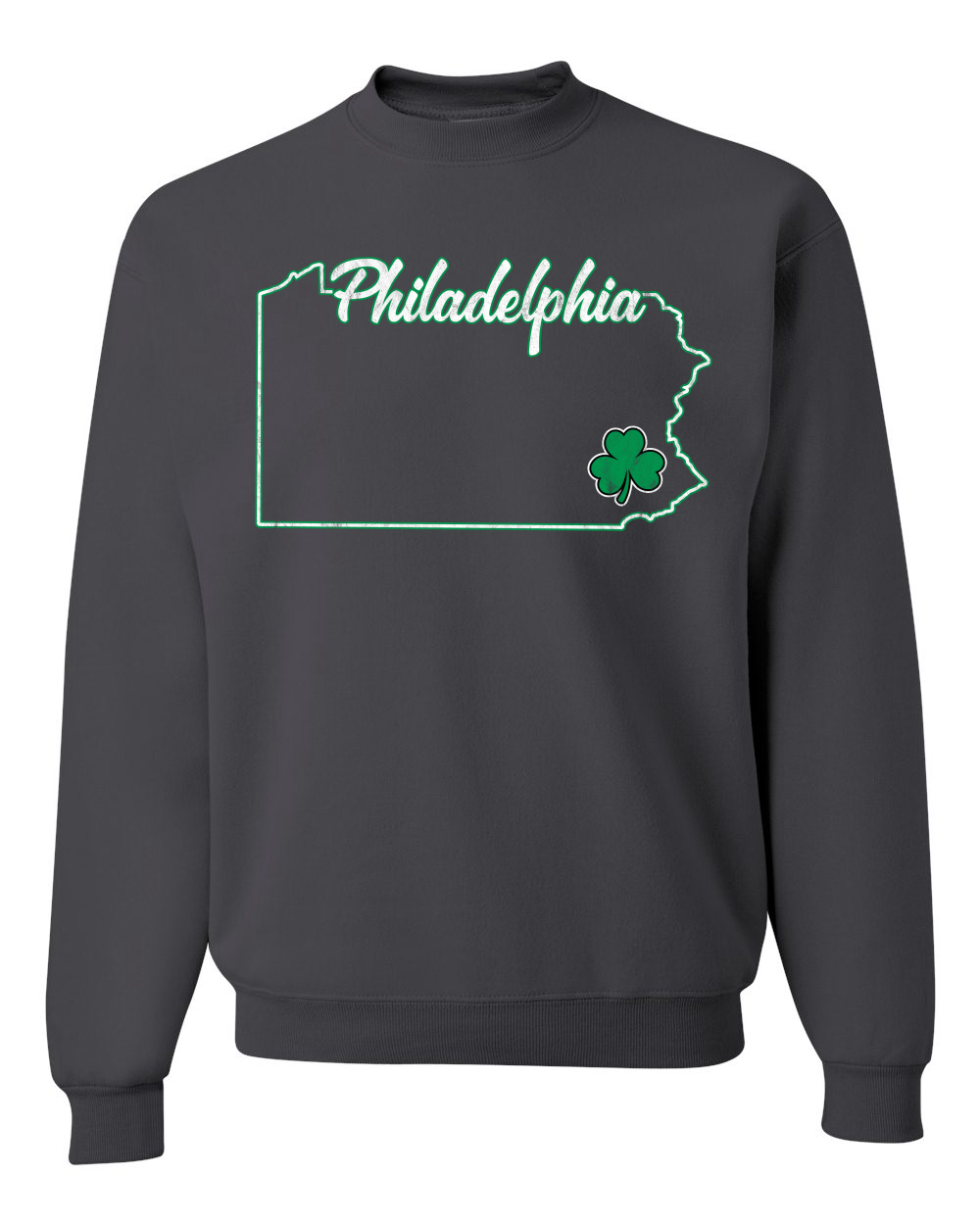Cubierta unisex cuello redondo unisex del día de San Patricio del Estado Philadelphia Pa - Imagen 4 de 6