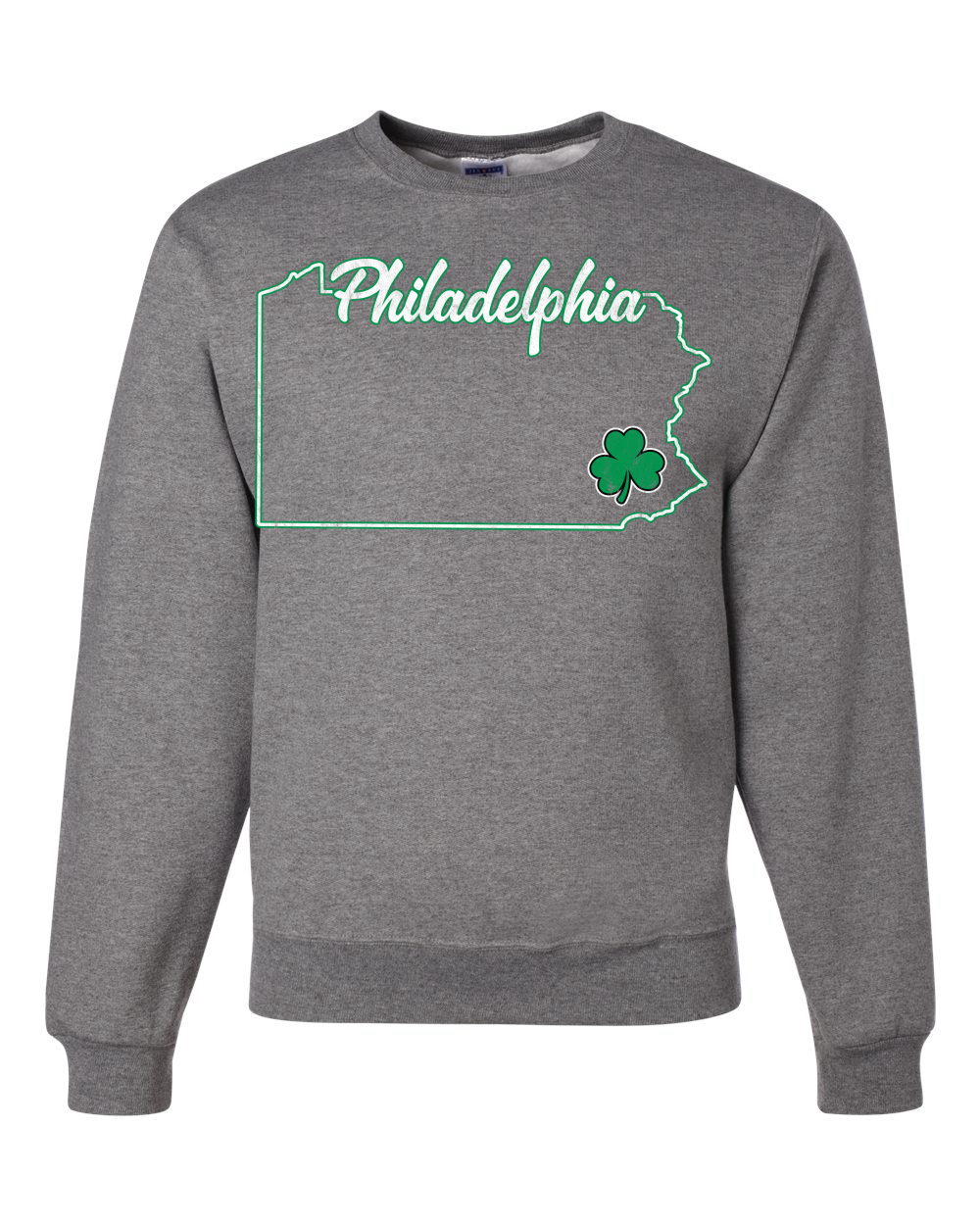Cubierta unisex cuello redondo unisex del día de San Patricio del Estado Philadelphia Pa - Imagen 5 de 6