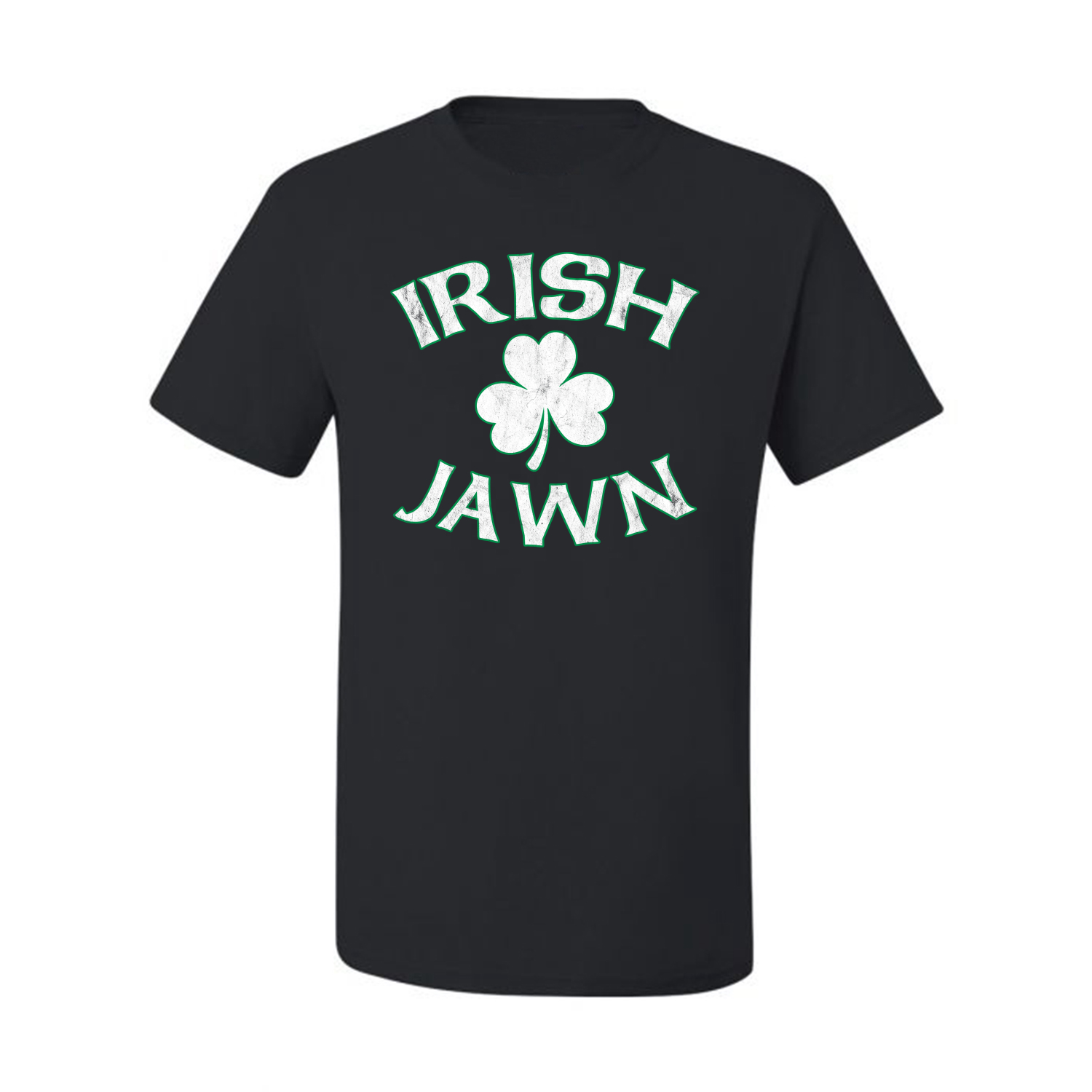 Irish Jawn Philadelphia Humor Clover St Patricks Day Men Graphic Tshirt