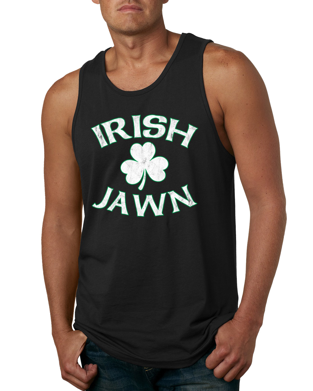 Camiseta sin mangas gráfica Irish Jawn Philadelphia Humor Trébol San Patricio Día Hombres - Imagen 3 de 4