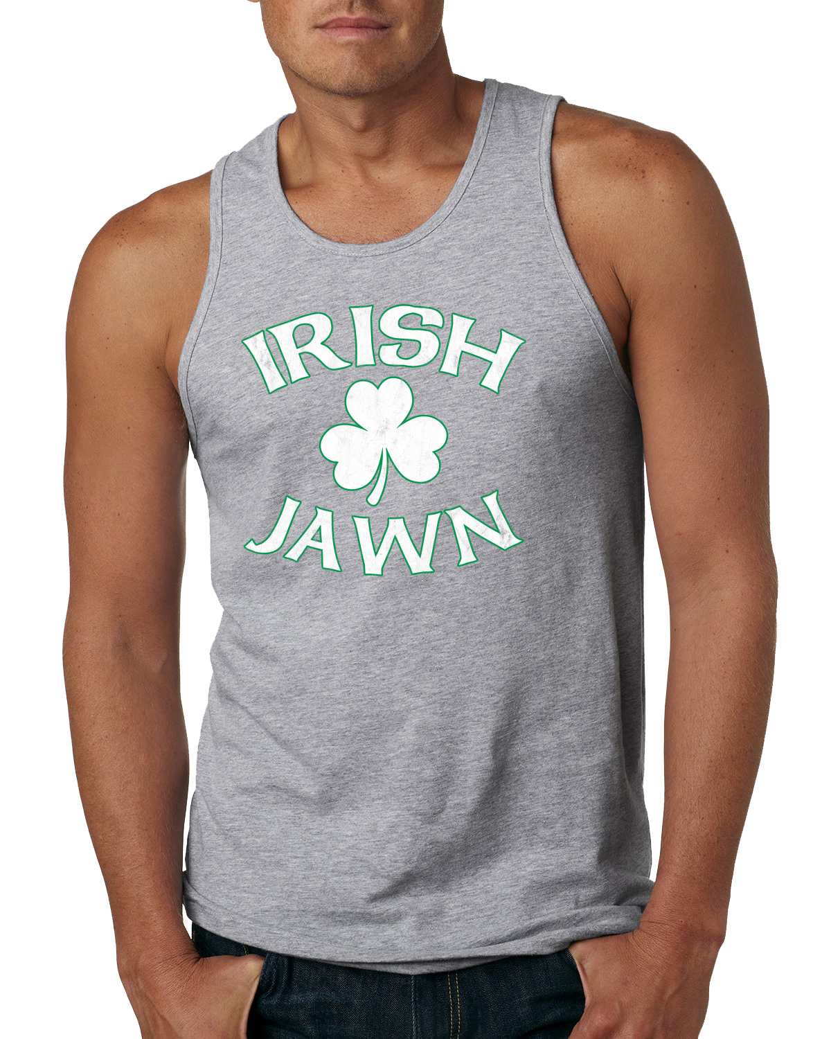 Camiseta sin mangas gráfica Irish Jawn Philadelphia Humor Trébol San Patricio Día Hombres - Imagen 4 de 4