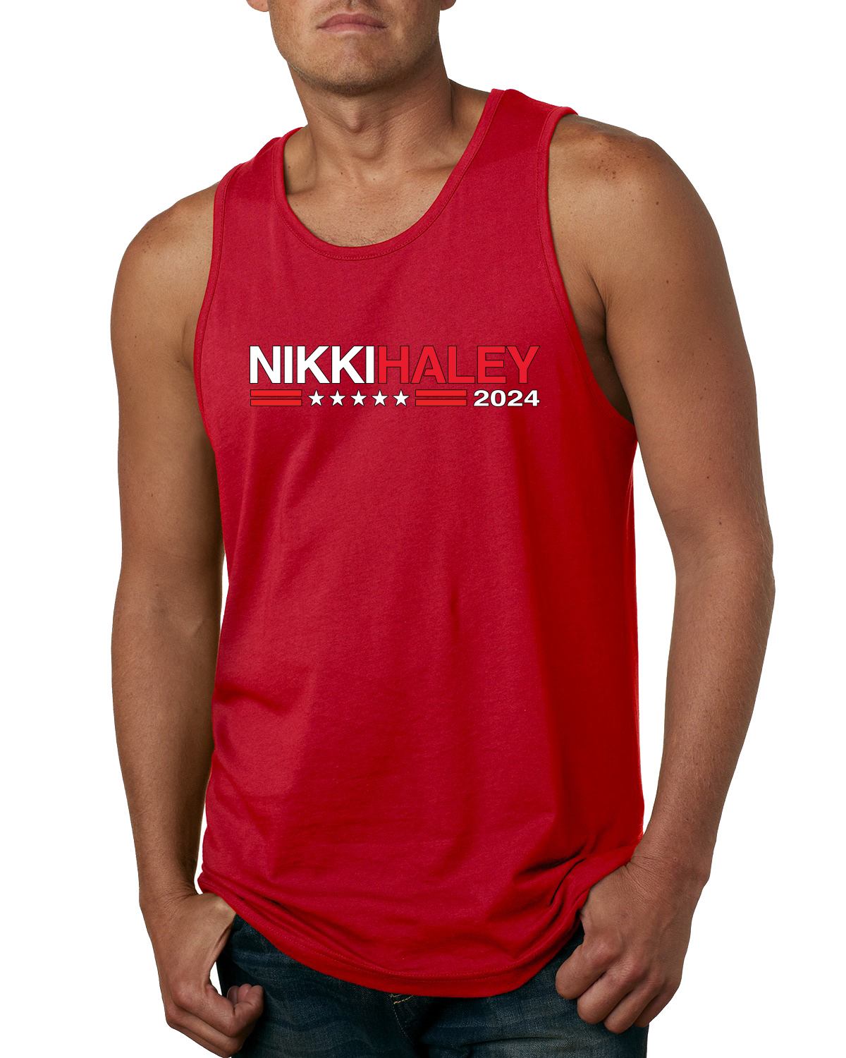 2024 President Nikki Haley American Pride Men Graphic Tank Top - Picture 6 of 7