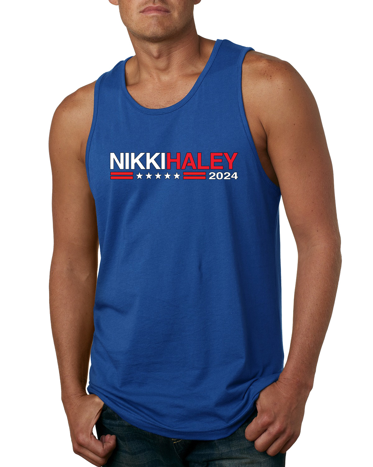 2024 President Nikki Haley American Pride Men Graphic Tank Top - Picture 7 of 7