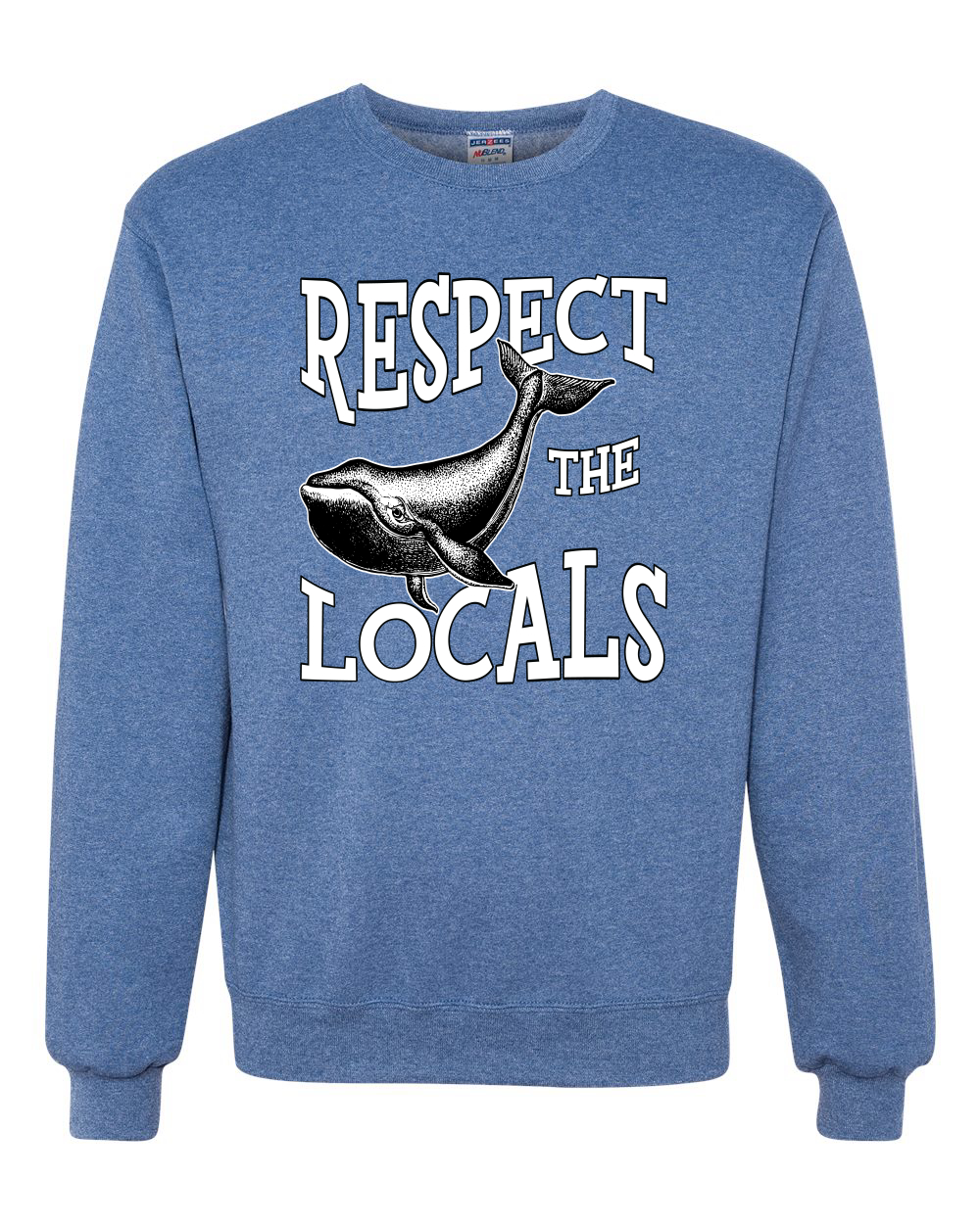 Respect The Locals Save Our Oceans Whale Animals Men Women Sweatshirt - Picture 11 of 12