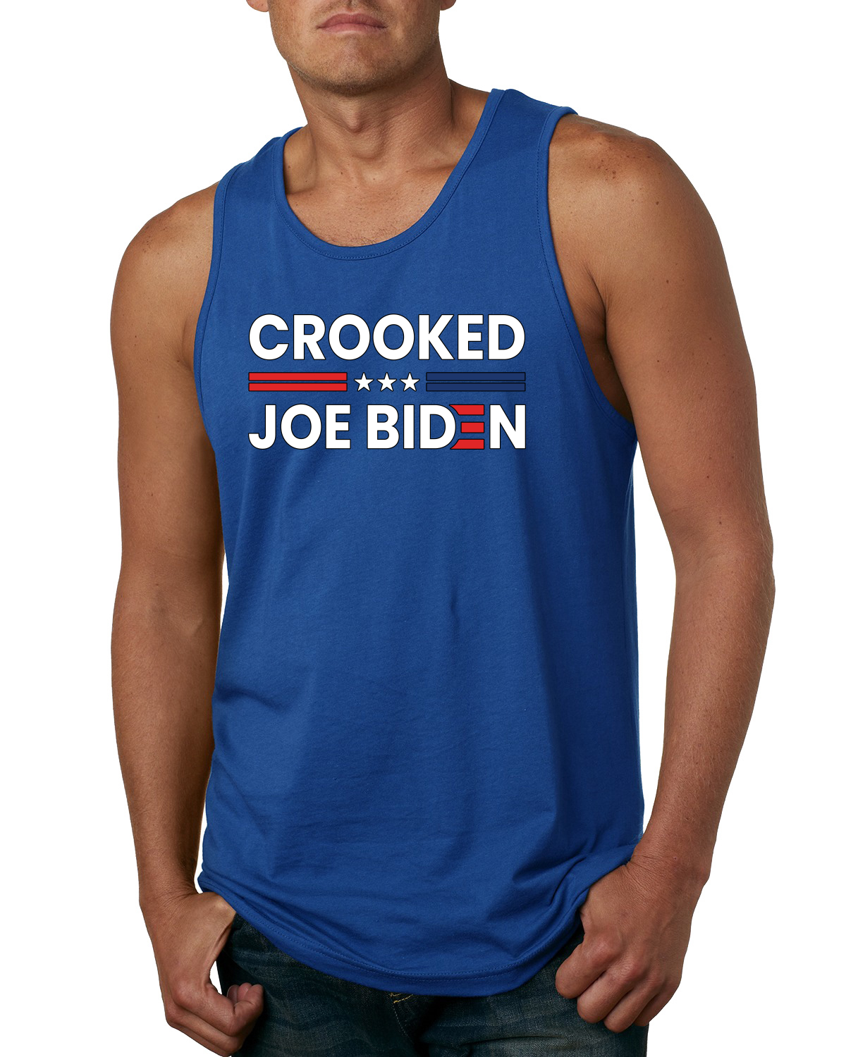 Camiseta sin mangas Crooked Joe Pro Trump 2024 MAGA republicano conservador anti Biden para hombre - Imagen 8 de 8