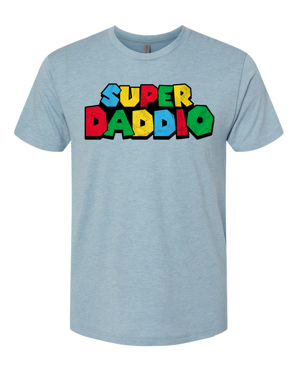 Camiseta Super Daddio Gamer Dad Fan Regalo Hombres Premium Tri Mezcla - Imagen 14 de 15