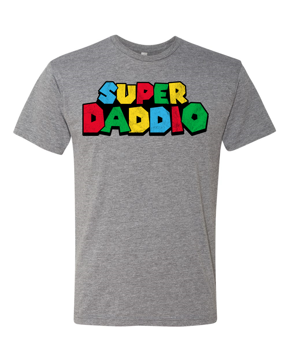 Camiseta Super Daddio Gamer Dad Fan Regalo Hombres Premium Tri Mezcla - Imagen 5 de 15