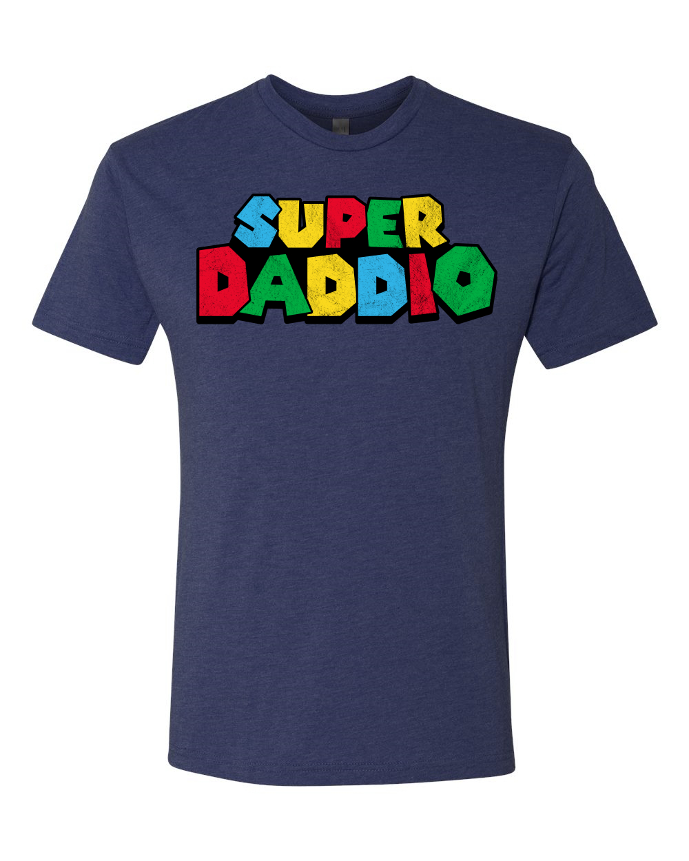 Camiseta Super Daddio Gamer Dad Fan Regalo Hombres Premium Tri Mezcla - Imagen 7 de 15