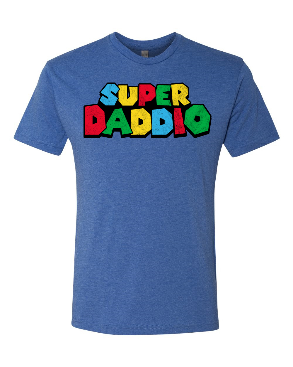 Camiseta Super Daddio Gamer Dad Fan Regalo Hombres Premium Tri Mezcla - Imagen 9 de 15