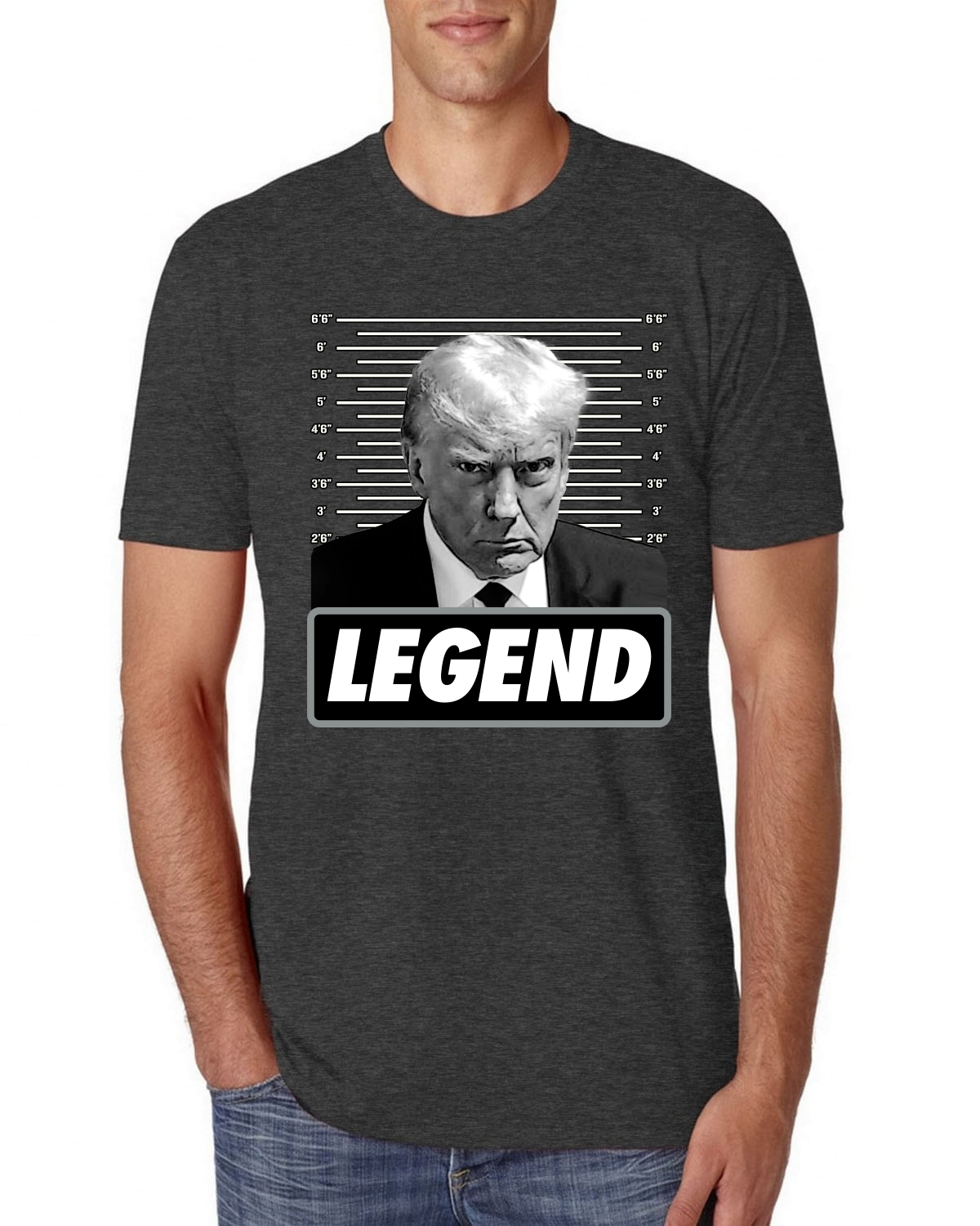 Camiseta Trump Georgia Taz Shot Legend Pro Trump 2024 Republicano Hombres TriBlend - Imagen 7 de 17