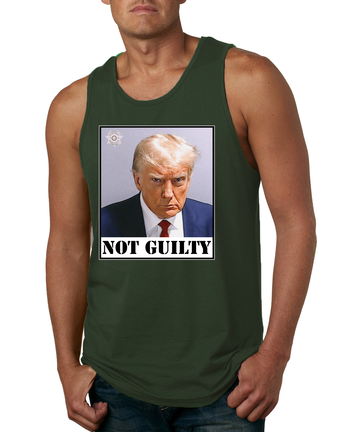 Camiseta sin mangas oficial de Georgia Not Guilty Pro Trump 2024 para hombre - Imagen 4 de 9