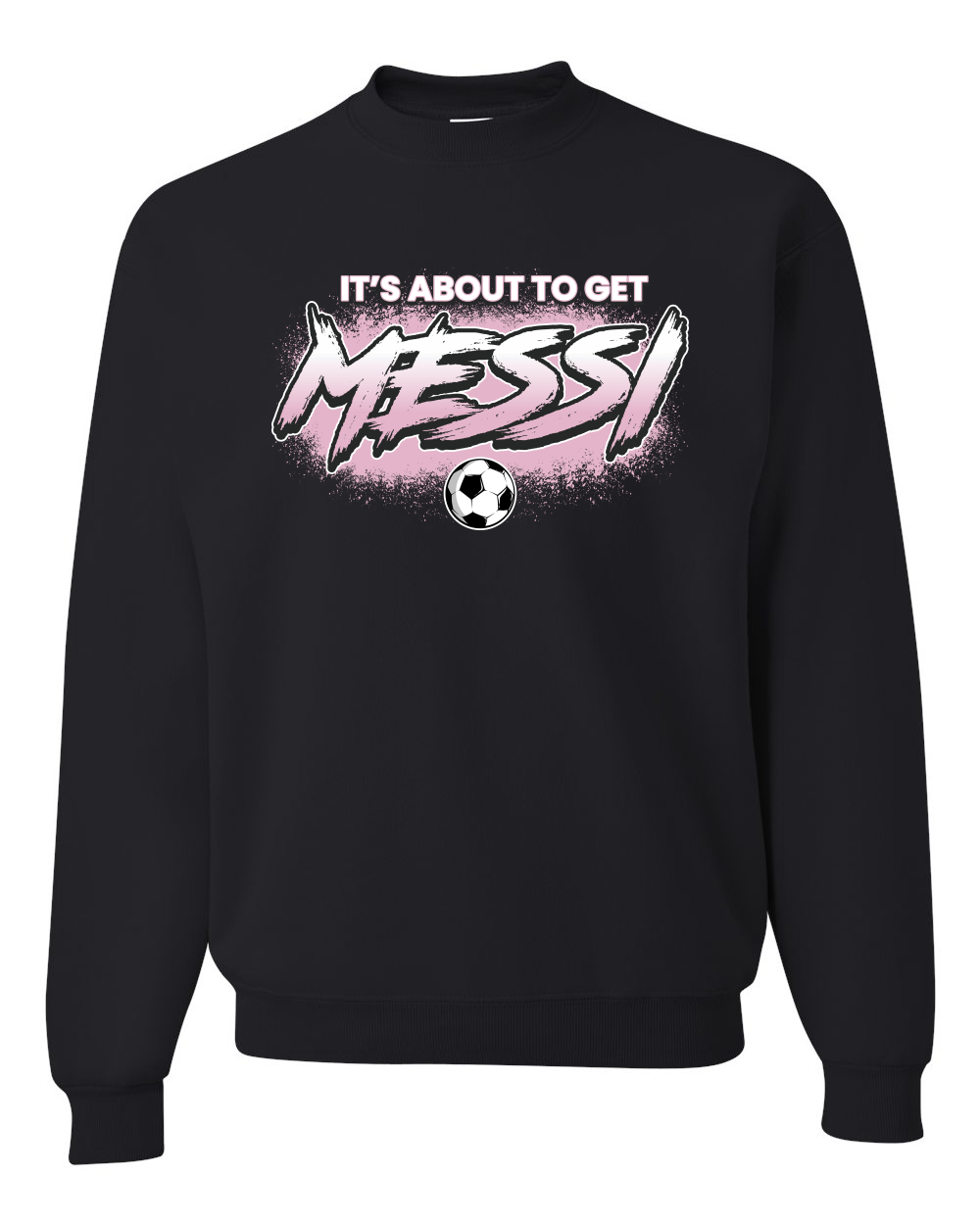 Its About To Get Miami Soccer GOAT Sports Unisex Crewneck Sweatshirt - Picture 3 of 6