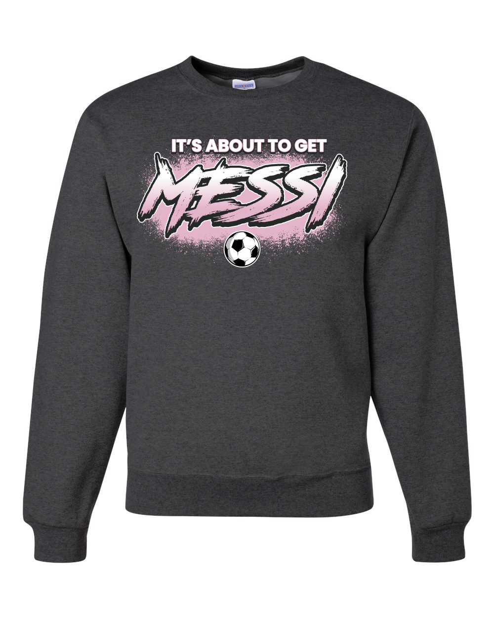 Its About To Get Miami Soccer GOAT Sports Unisex Crewneck Sweatshirt - Picture 4 of 6