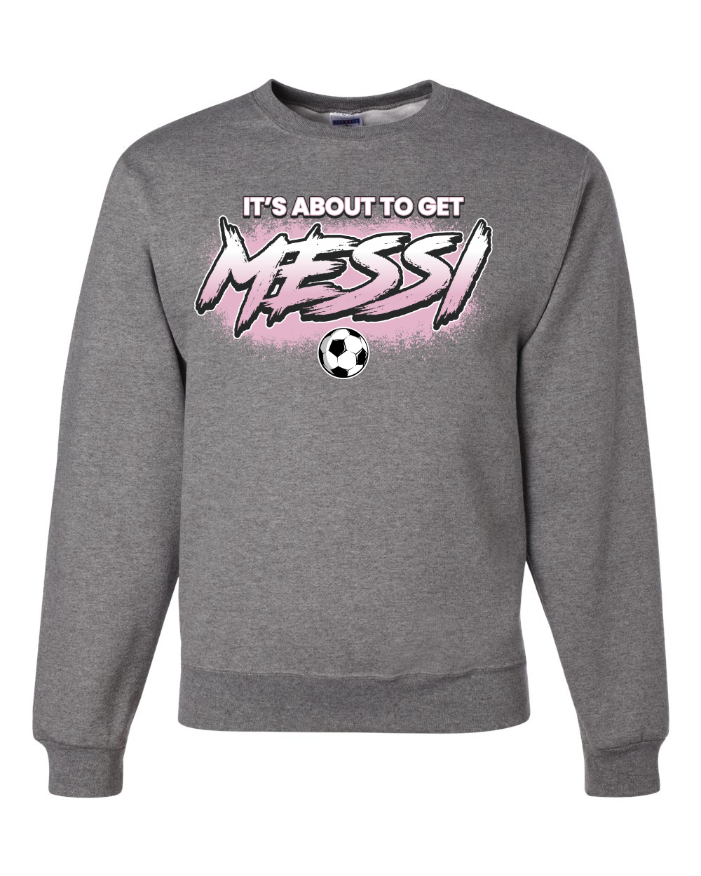 Its About To Get Miami Soccer GOAT Sports Unisex Crewneck Sweatshirt - Picture 5 of 6