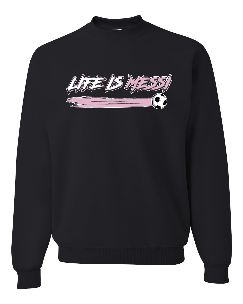 Life Is Miami Soccer GOAT Sports Unisex Crewneck Sweatshirt - Picture 3 of 6