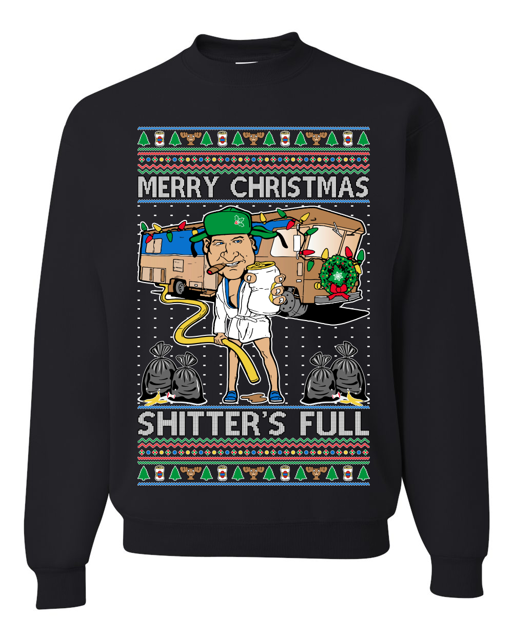 Merry Christmas Shitters Full Unisex Crewneck Sweatshirt