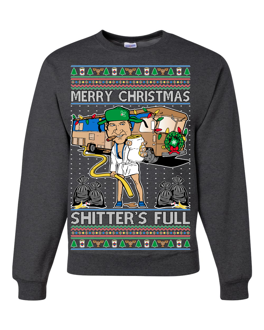 Merry Christmas Shitters Full Unisex Crewneck Sweatshirt