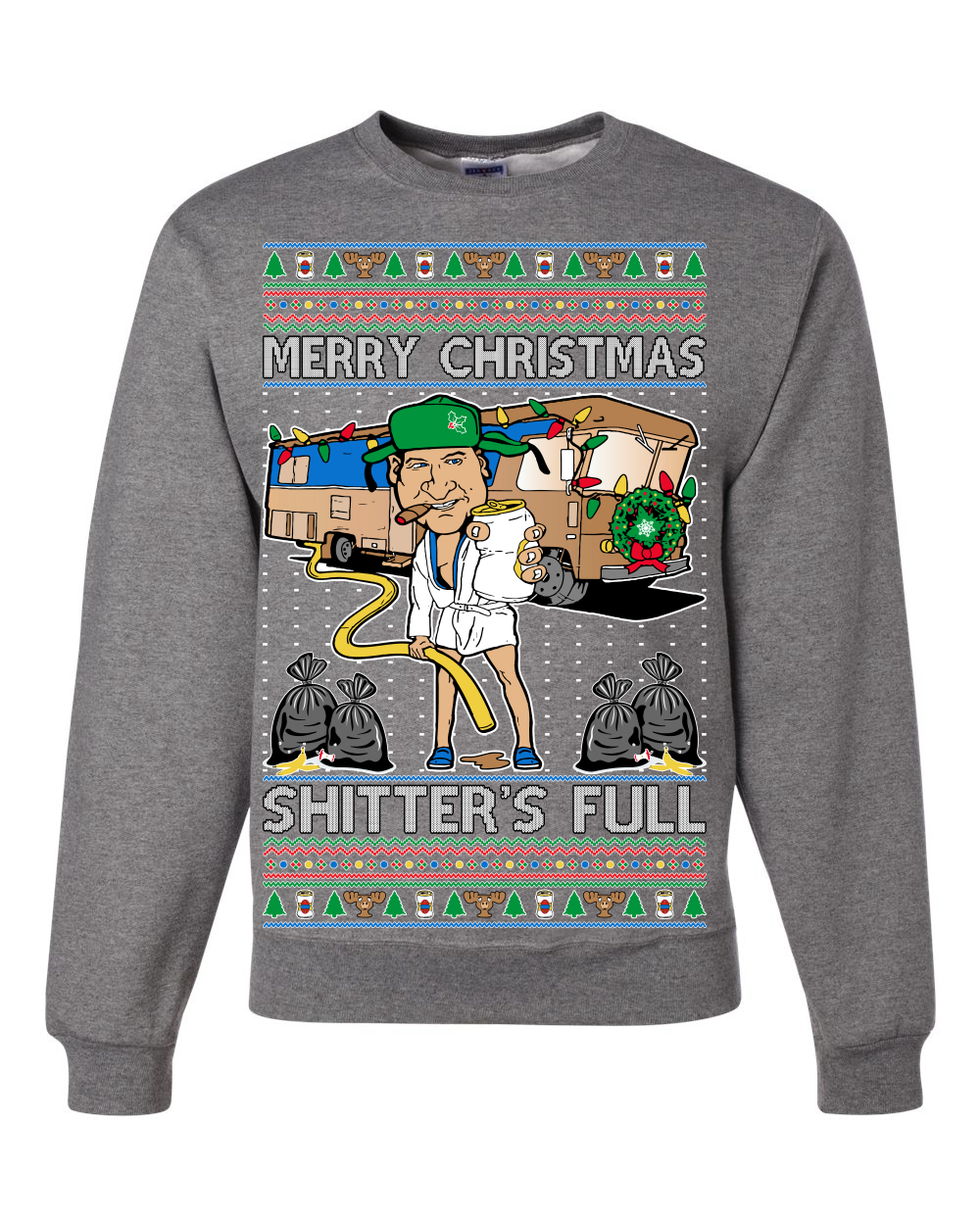 Merry Christmas Shitters Full Unisex Crewneck Sweatshirt