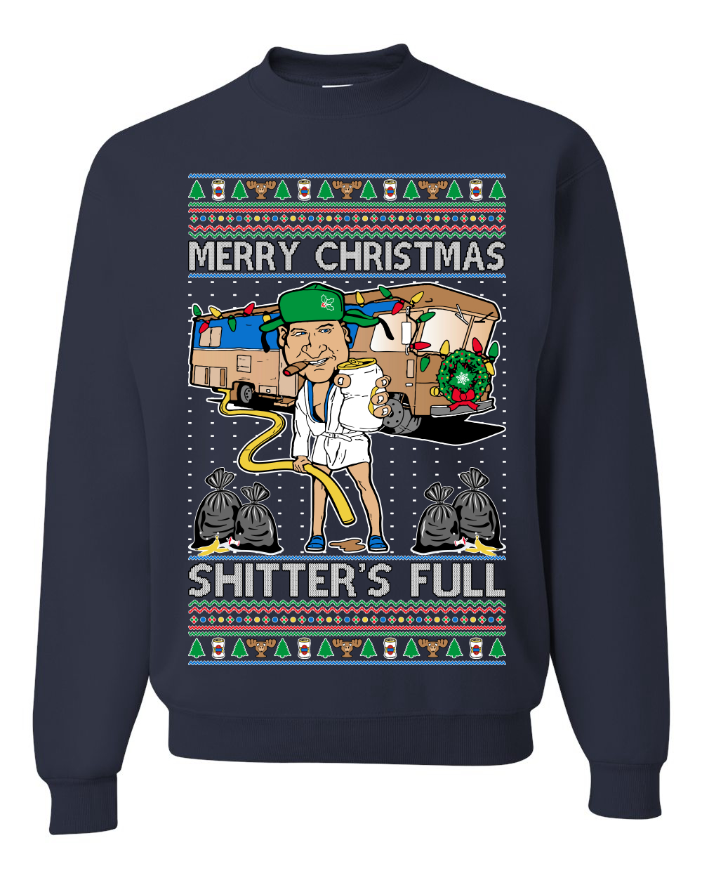 Merry Christmas Shitters Full Unisex Crewneck Sweatshirt