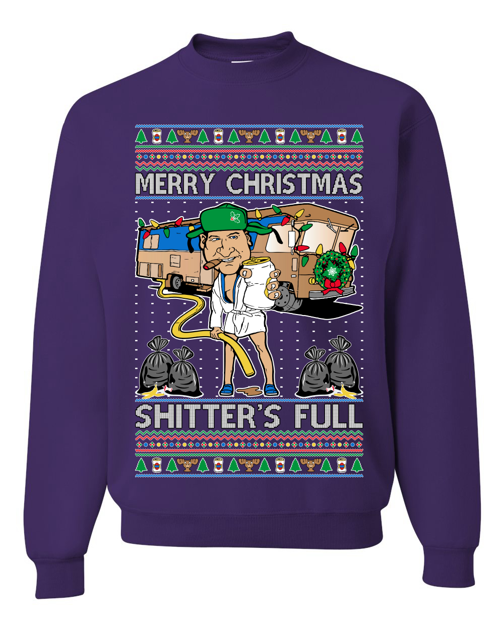 Merry Christmas Shitters Full Unisex Crewneck Sweatshirt