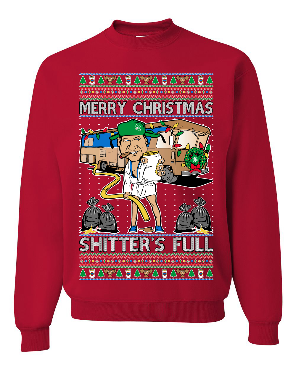 Merry Christmas Shitters Full Unisex Crewneck Sweatshirt