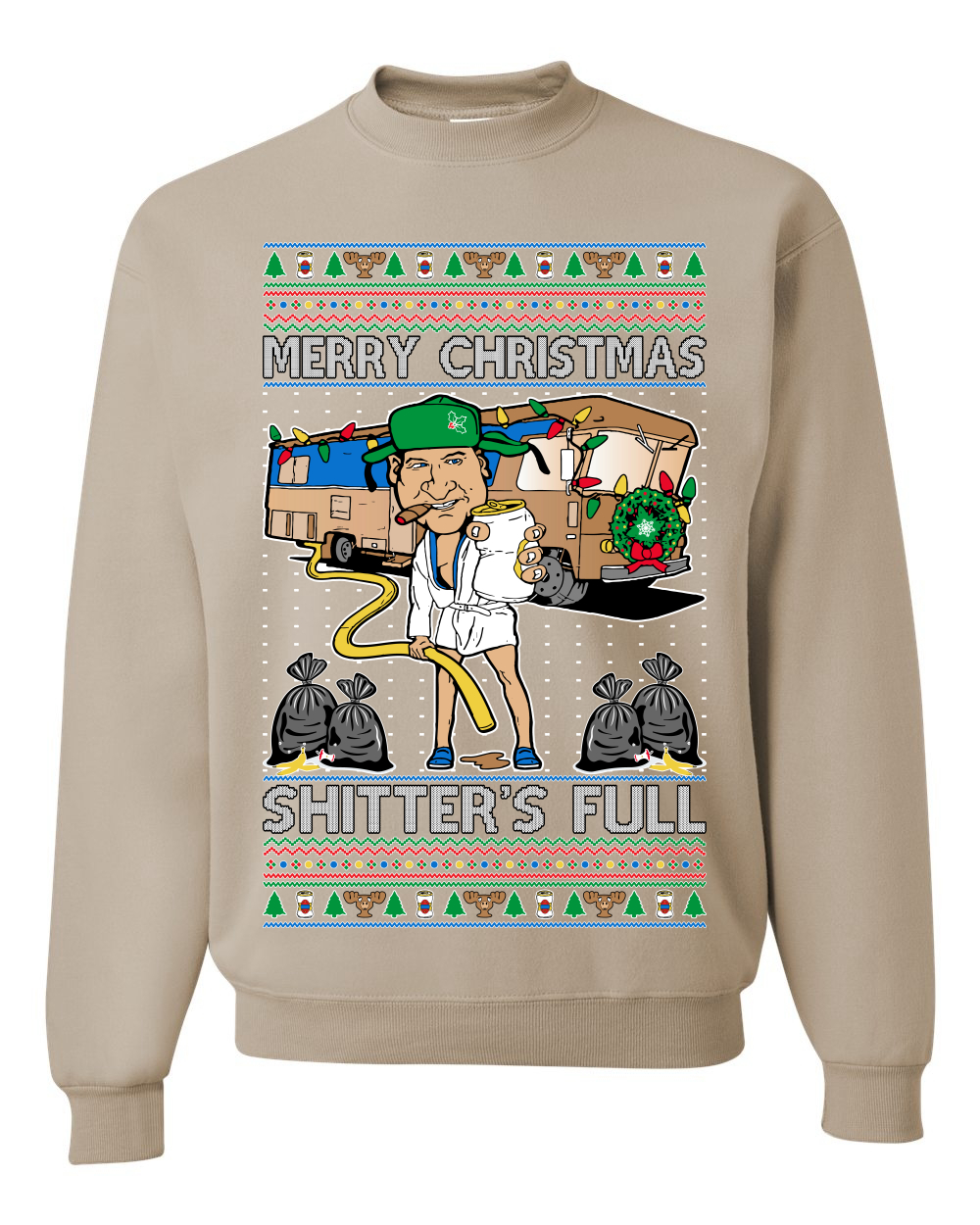 Merry Christmas Shitters Full Unisex Crewneck Sweatshirt