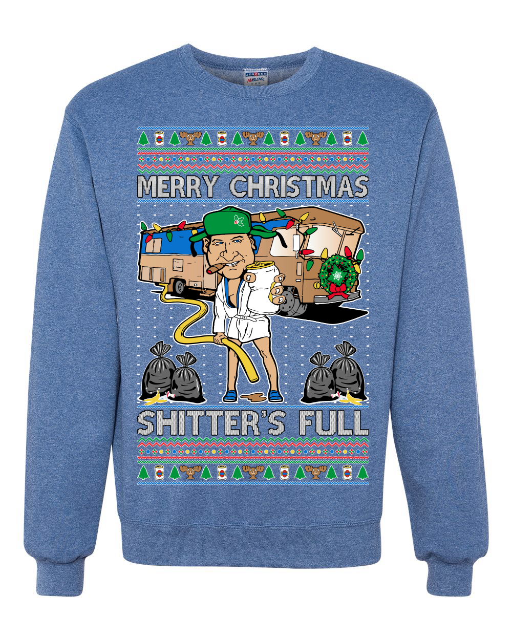 Merry Christmas Shitters Full Unisex Crewneck Sweatshirt