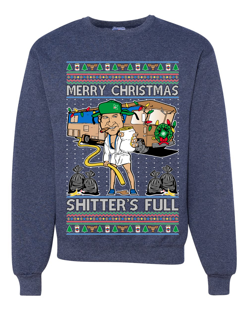 Merry Christmas Shitters Full Unisex Crewneck Sweatshirt