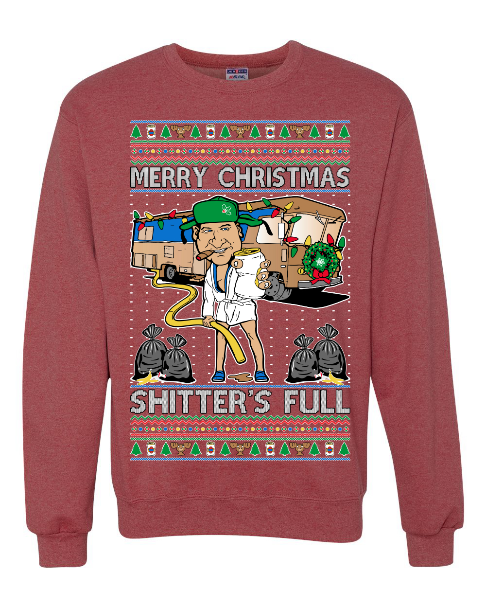 Merry Christmas Shitters Full Unisex Crewneck Sweatshirt