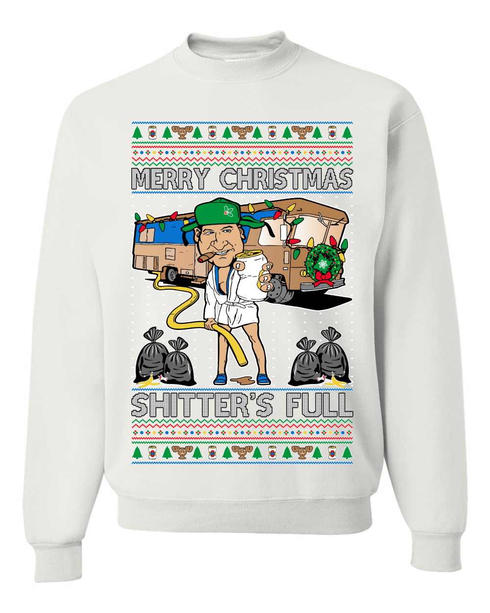 Merry Christmas Shitters Full Unisex Crewneck Sweatshirt