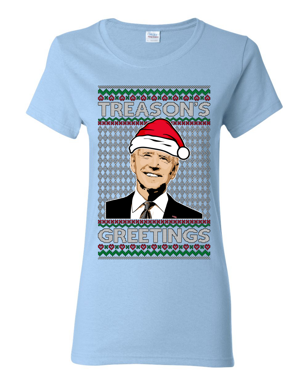 Camiseta gráfica para mujeres Treasons Greetings Biden President humor - Imagen 14 de 14