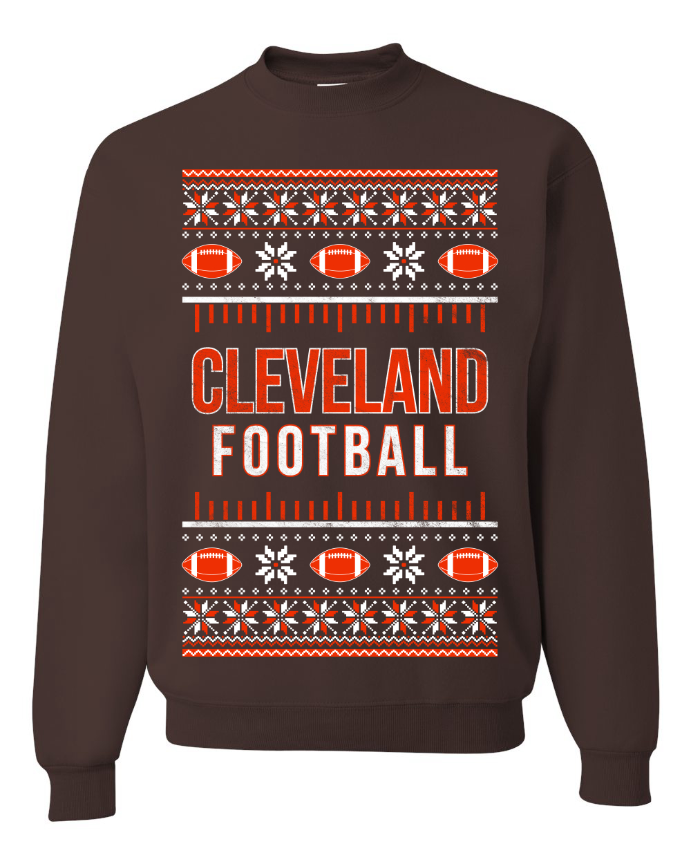 City of Cleveland CLE American Football Unisex Crewneck Sweatshirt