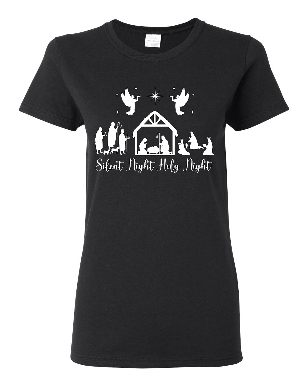 Silent Night Holy Night Women Graphic TShirt