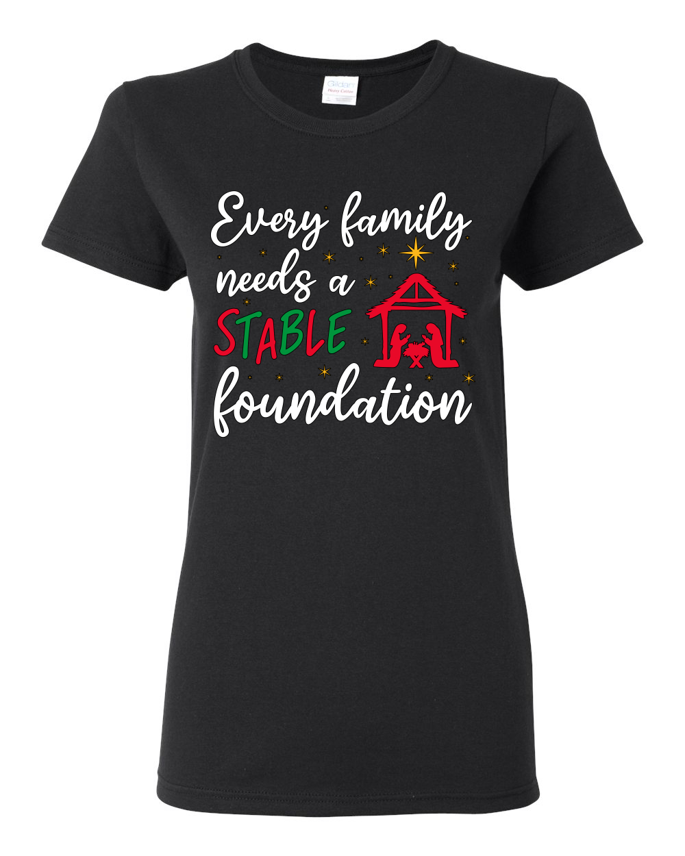 Every Family Needs a Stable Foundation Women Graphic TShirt - Picture 3 of 13
