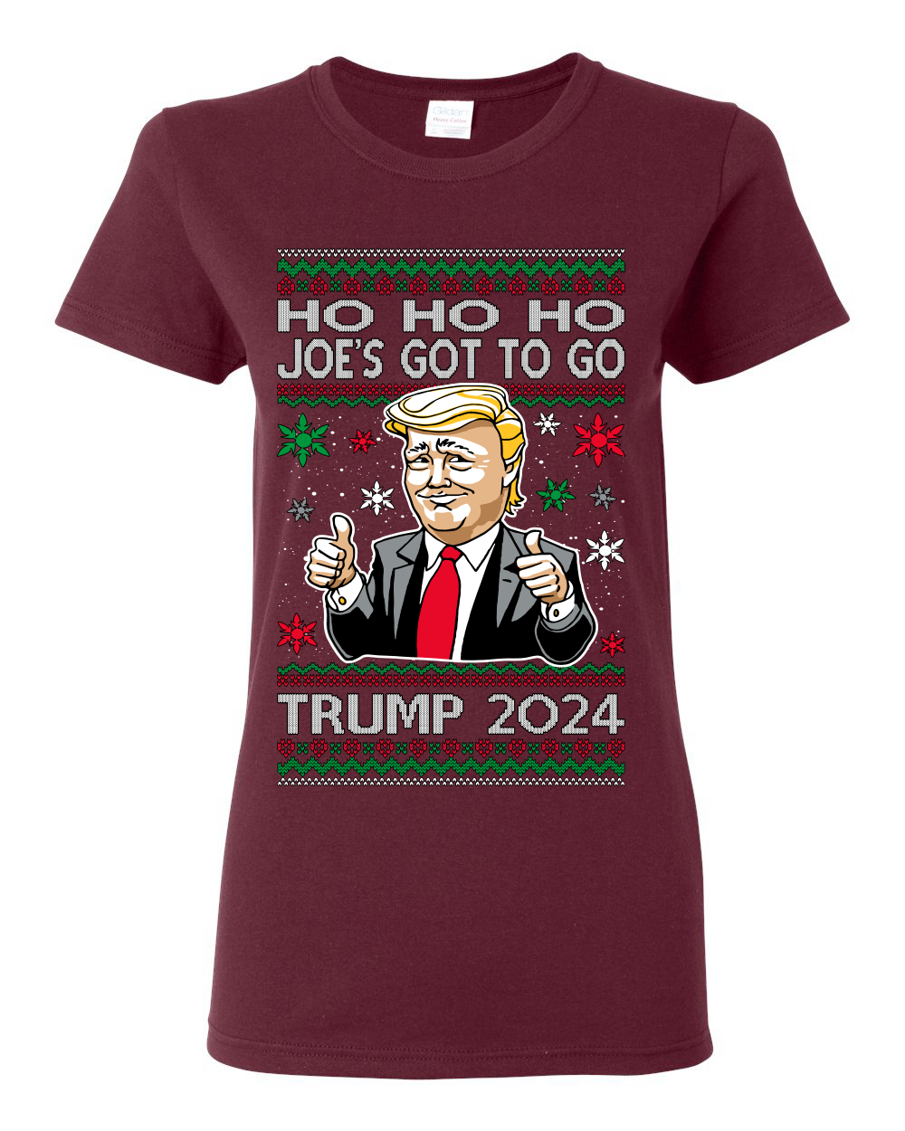Camiseta gráfica para mujer Ho Ho Ho Joe's Got To Go Trump 2024 - Imagen 8 de 13