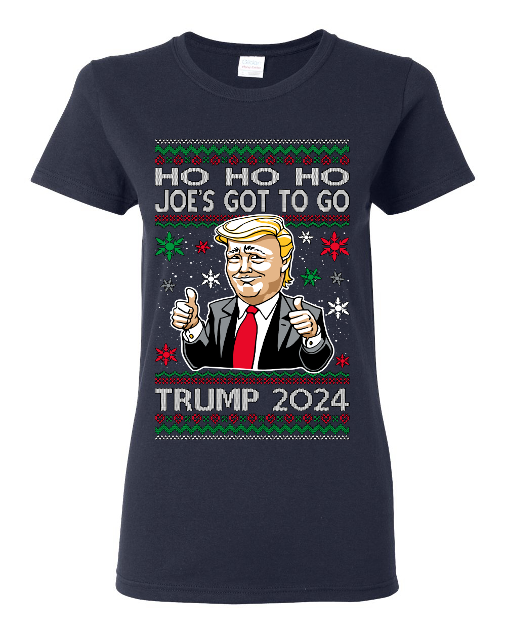 Camiseta gráfica para mujer Ho Ho Ho Joe's Got To Go Trump 2024 - Imagen 9 de 13