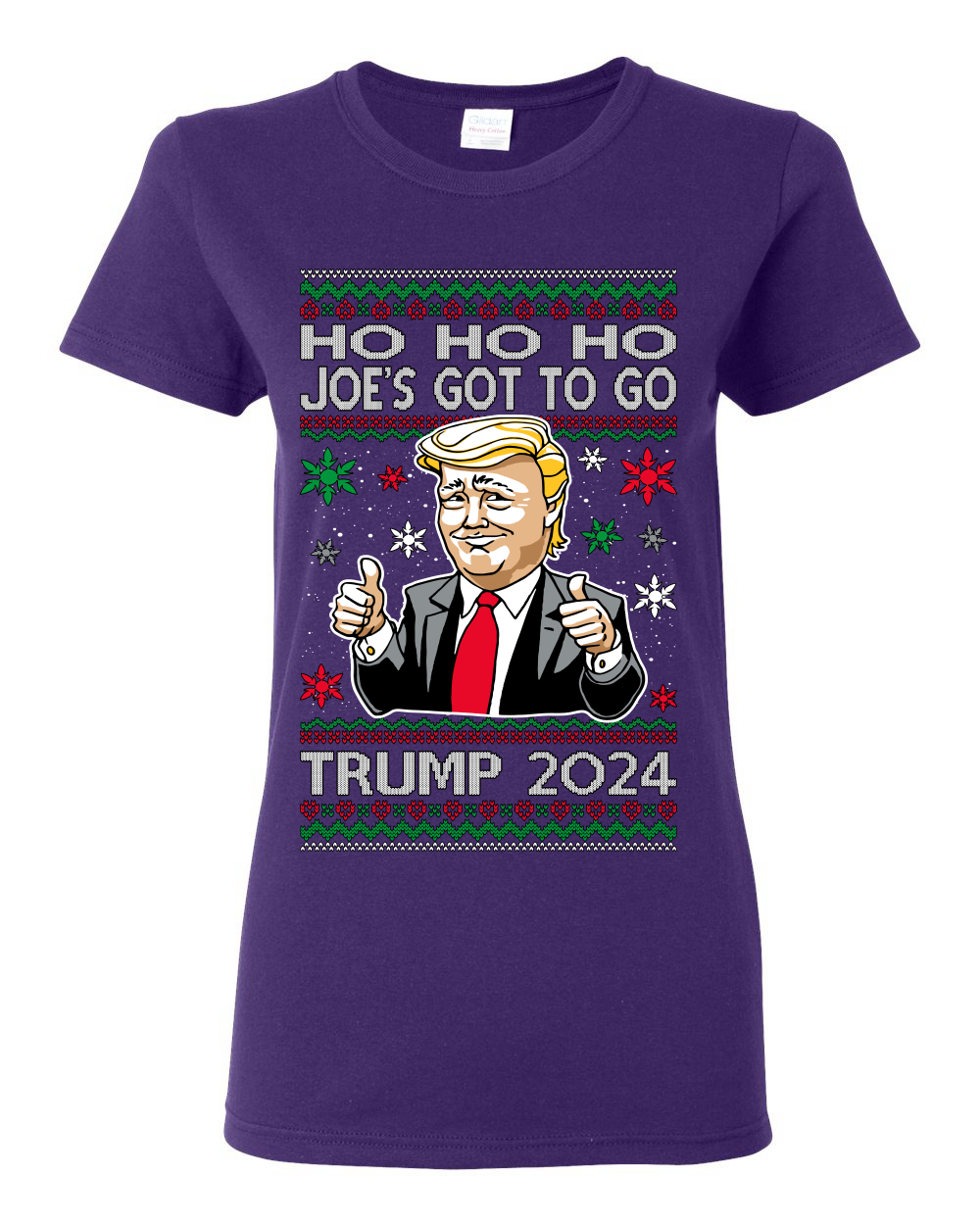 Camiseta gráfica para mujer Ho Ho Ho Joe's Got To Go Trump 2024 - Imagen 10 de 13