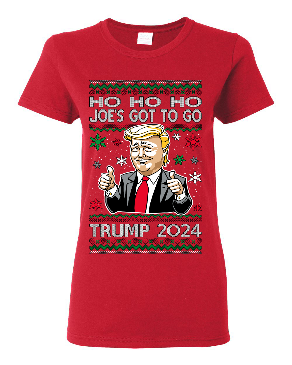 Camiseta gráfica para mujer Ho Ho Ho Joe's Got To Go Trump 2024 - Imagen 11 de 13