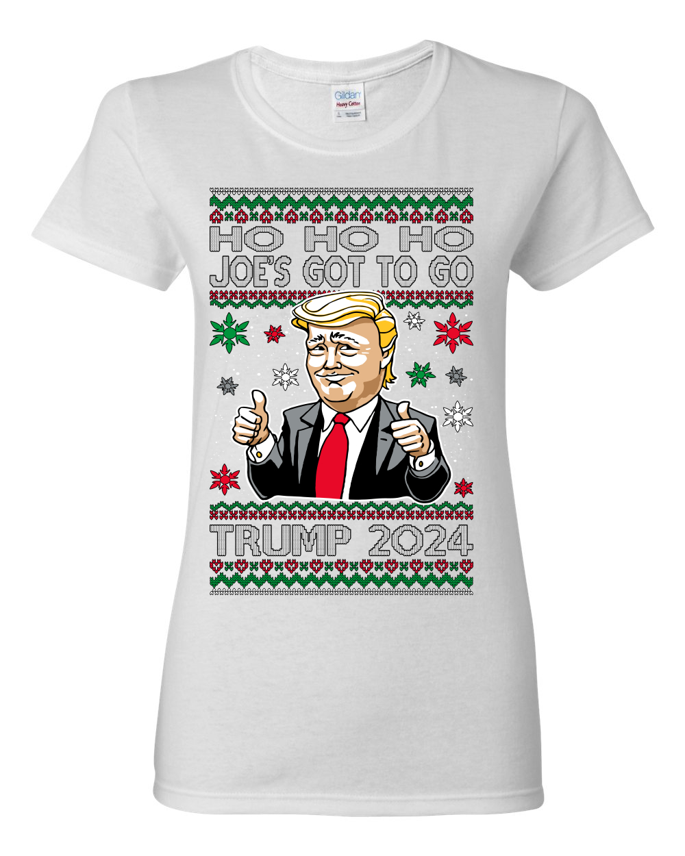 Camiseta gráfica para mujer Ho Ho Ho Joe's Got To Go Trump 2024 - Imagen 13 de 13