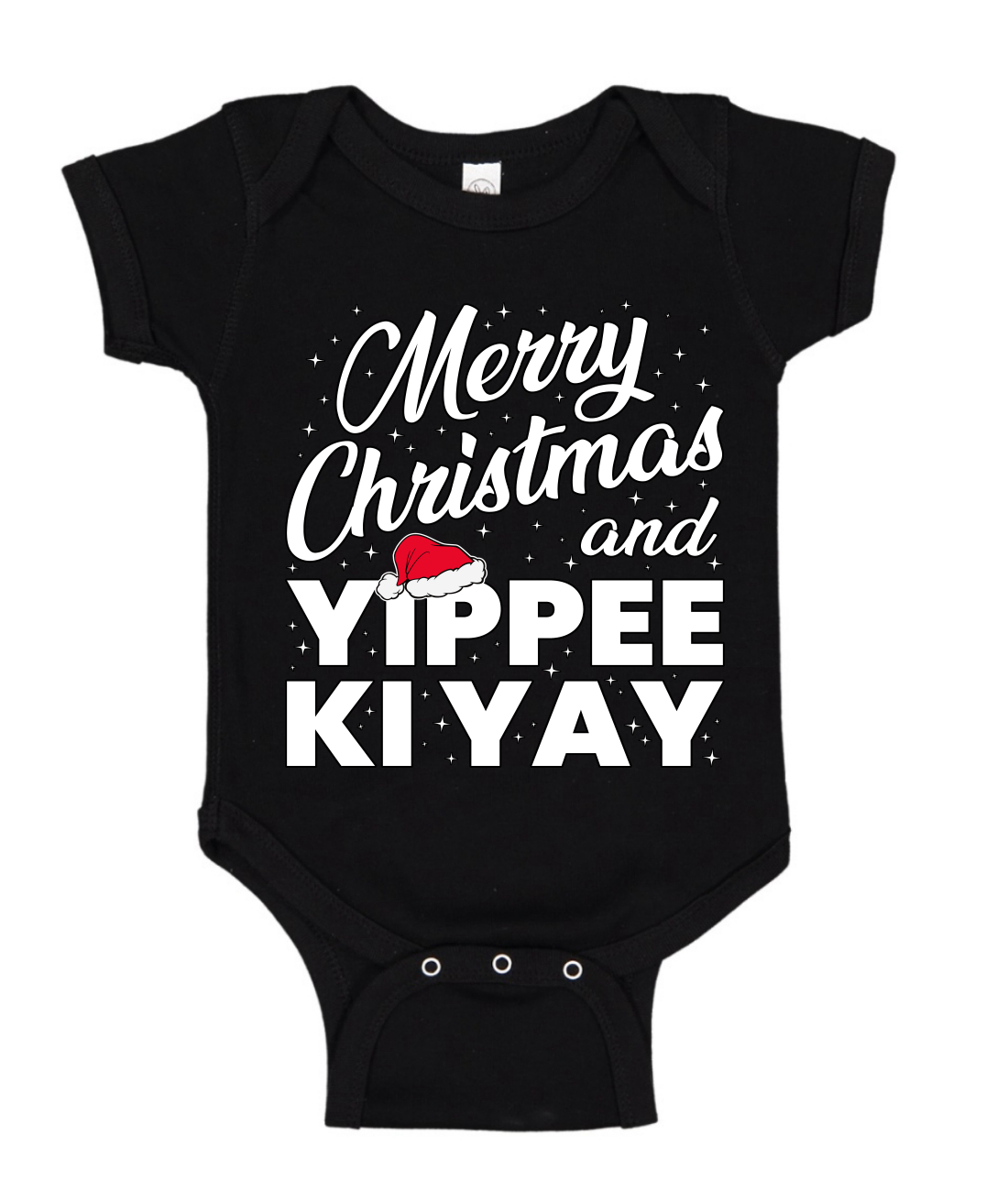 Feliz Navidad y Yippee Ki Yay Bebé Creeper Niños Niñas Infantil Body - Imagen 1 de 6