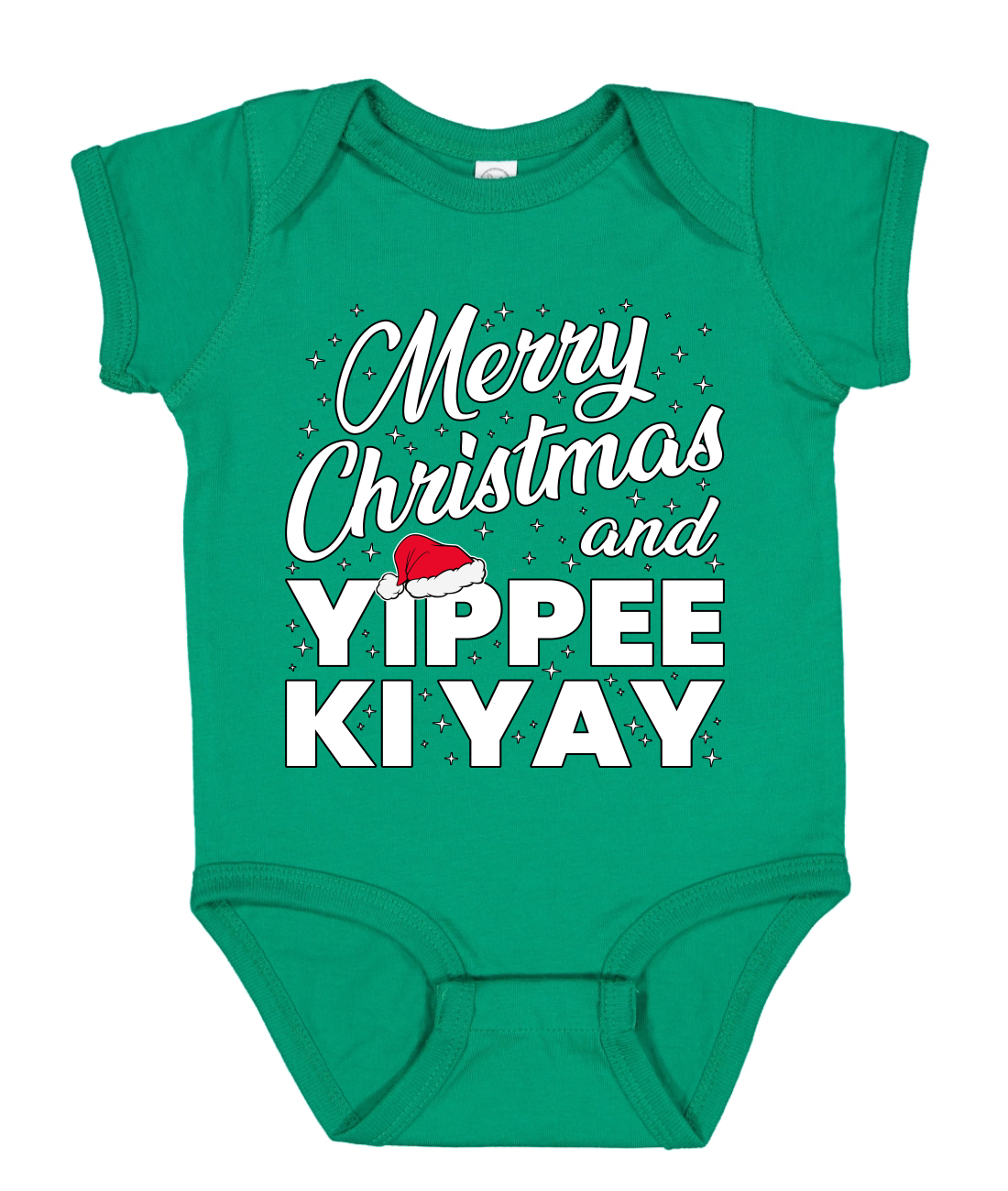 Feliz Navidad y Yippee Ki Yay Bebé Creeper Niños Niñas Infantil Body - Imagen 4 de 6
