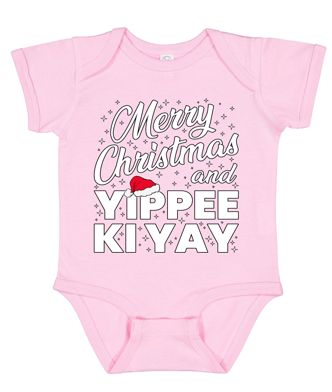 Feliz Navidad y Yippee Ki Yay Bebé Creeper Niños Niñas Infantil Body - Imagen 5 de 6