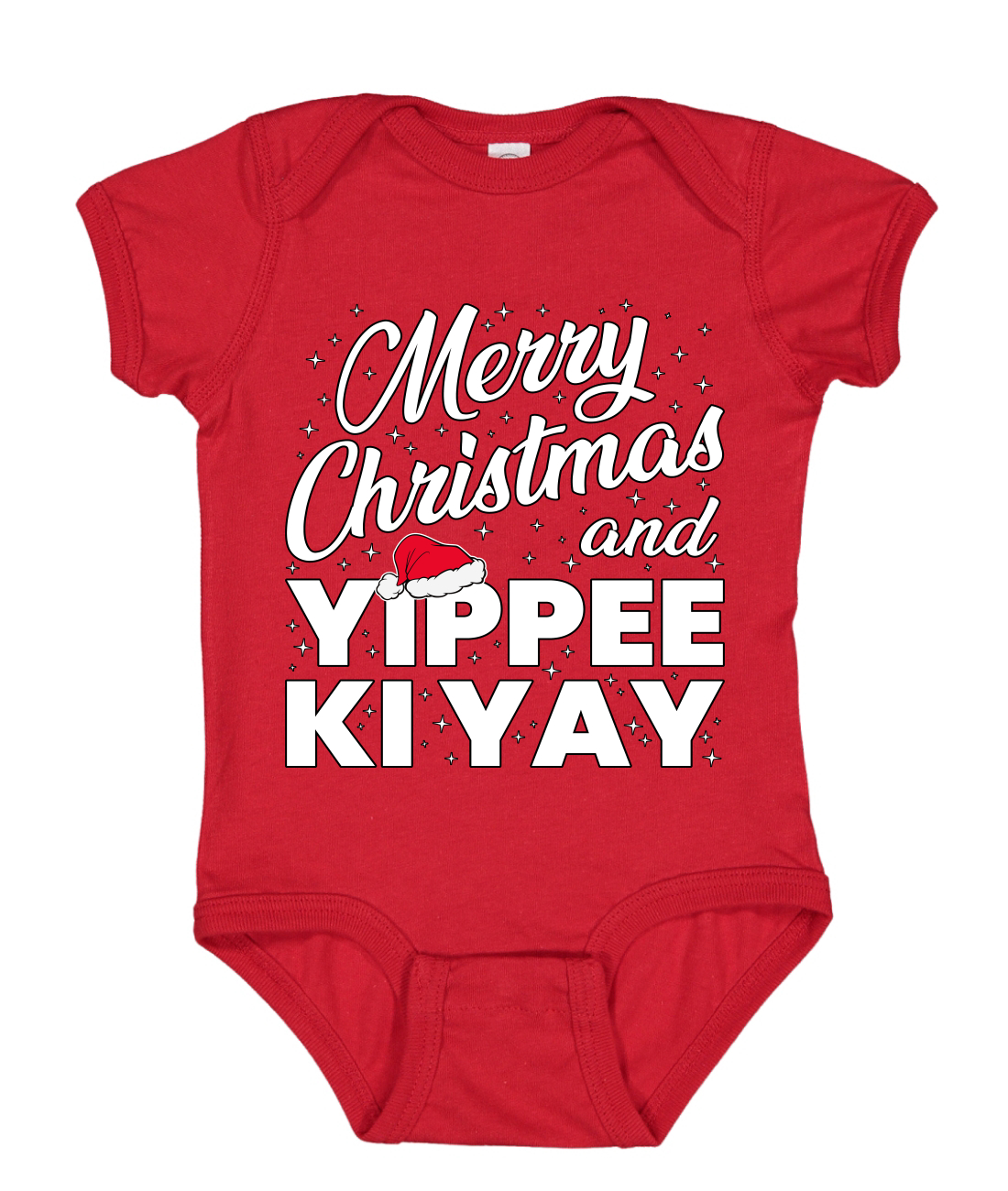 Feliz Navidad y Yippee Ki Yay Bebé Creeper Niños Niñas Infantil Body - Imagen 6 de 6