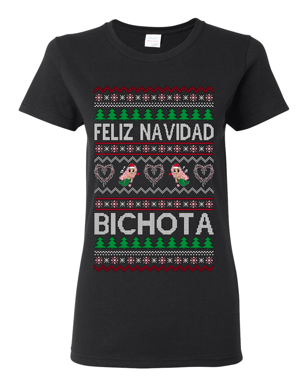 Camiseta para mujer Feliz Navidad Bichota - Imagen 3 de 14
