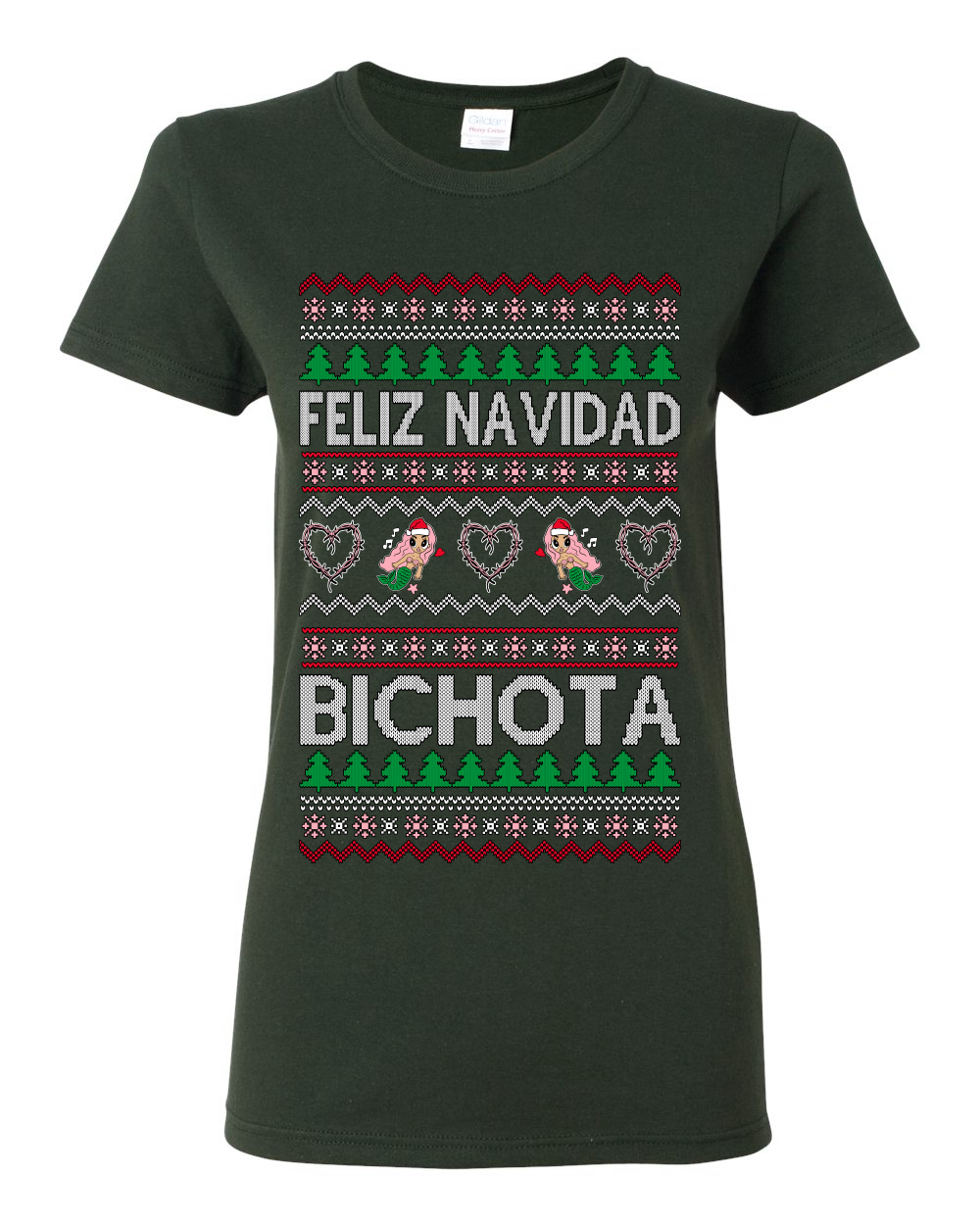 Camiseta para mujer Feliz Navidad Bichota - Imagen 5 de 14