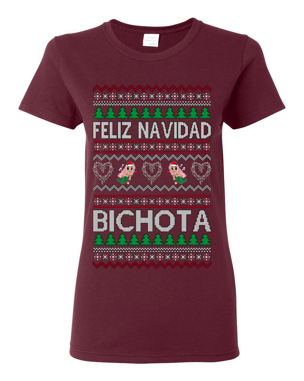Camiseta para mujer Feliz Navidad Bichota - Imagen 9 de 14