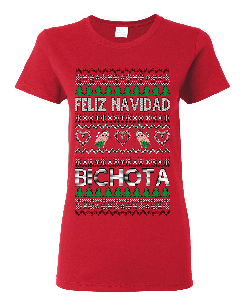 Camiseta para mujer Feliz Navidad Bichota - Imagen 12 de 14
