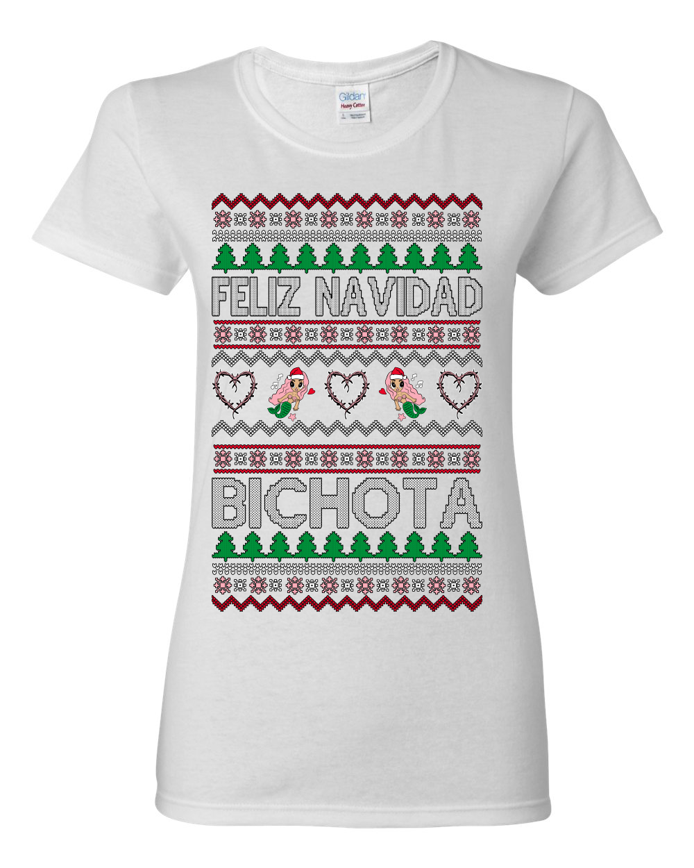 Camiseta para mujer Feliz Navidad Bichota - Imagen 14 de 14