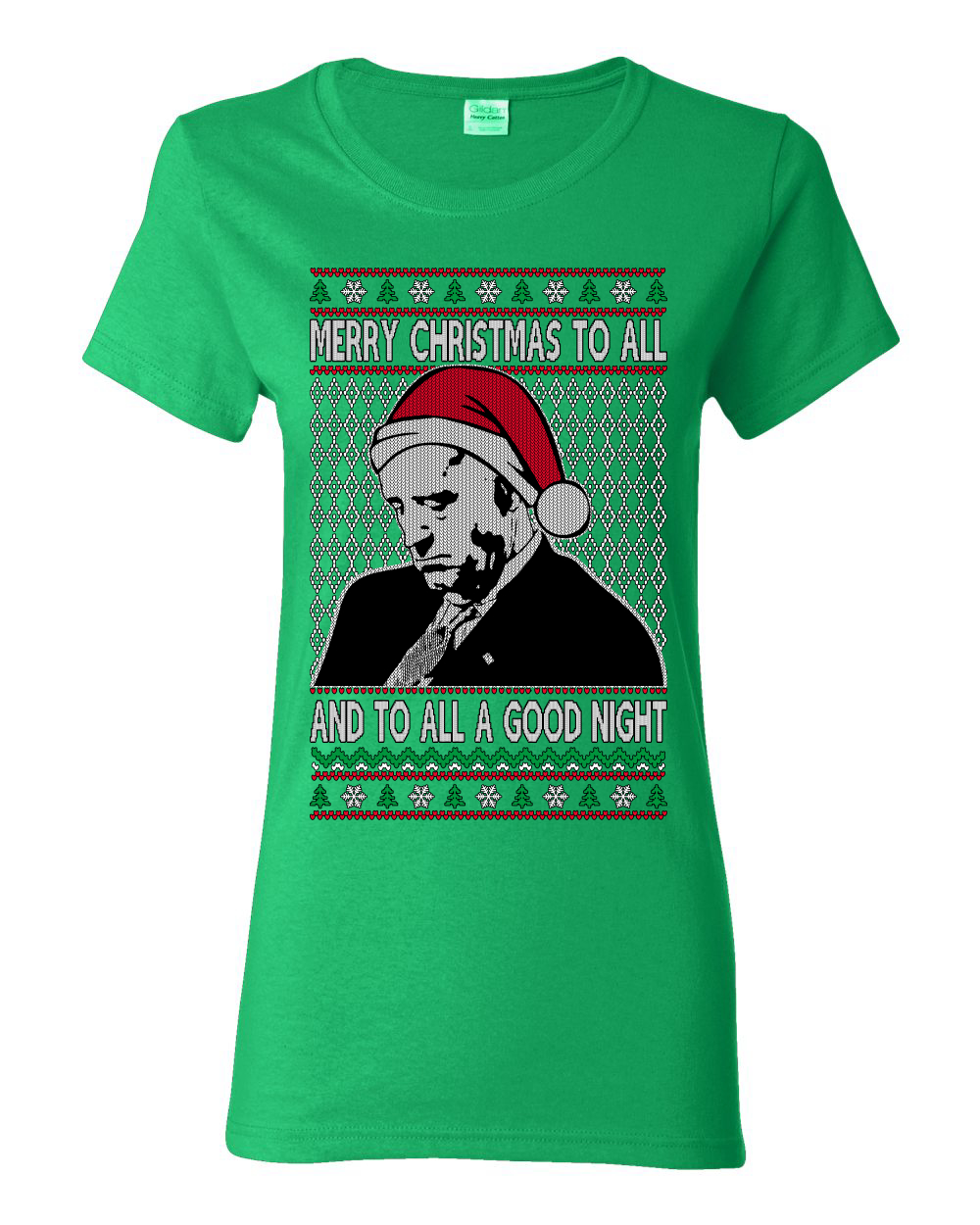 Camiseta gráfica para mujer Sleepy Joe Merry Navidad a todos y todas buenas noches - Imagen 7 de 13